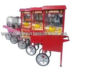 Imagen: Carritos de palomitas y algodon dulce