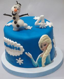Imagen: Tarta de Frozen para un cumpleaños