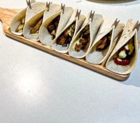 Imagen: Tacos de pollo teriyaki