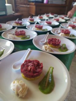 Imagen: Tartare mango y ternera