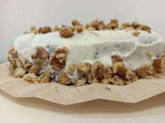 Imagen: Tarta de zanahoria sin gluten ni lactosa