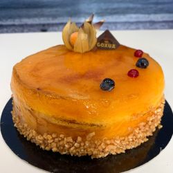 Imagen: Tarta de crema con fruta